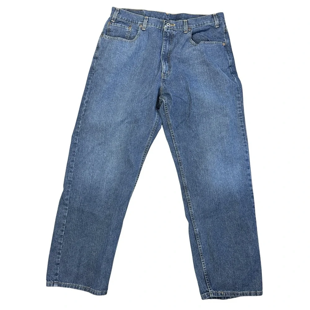 Vintage Levi's 569 Loose Straight Fit Jeans Men's W38 L32 Made in Mexico Cotton